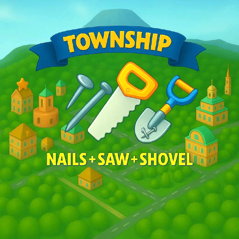 Nail + saw + shovel